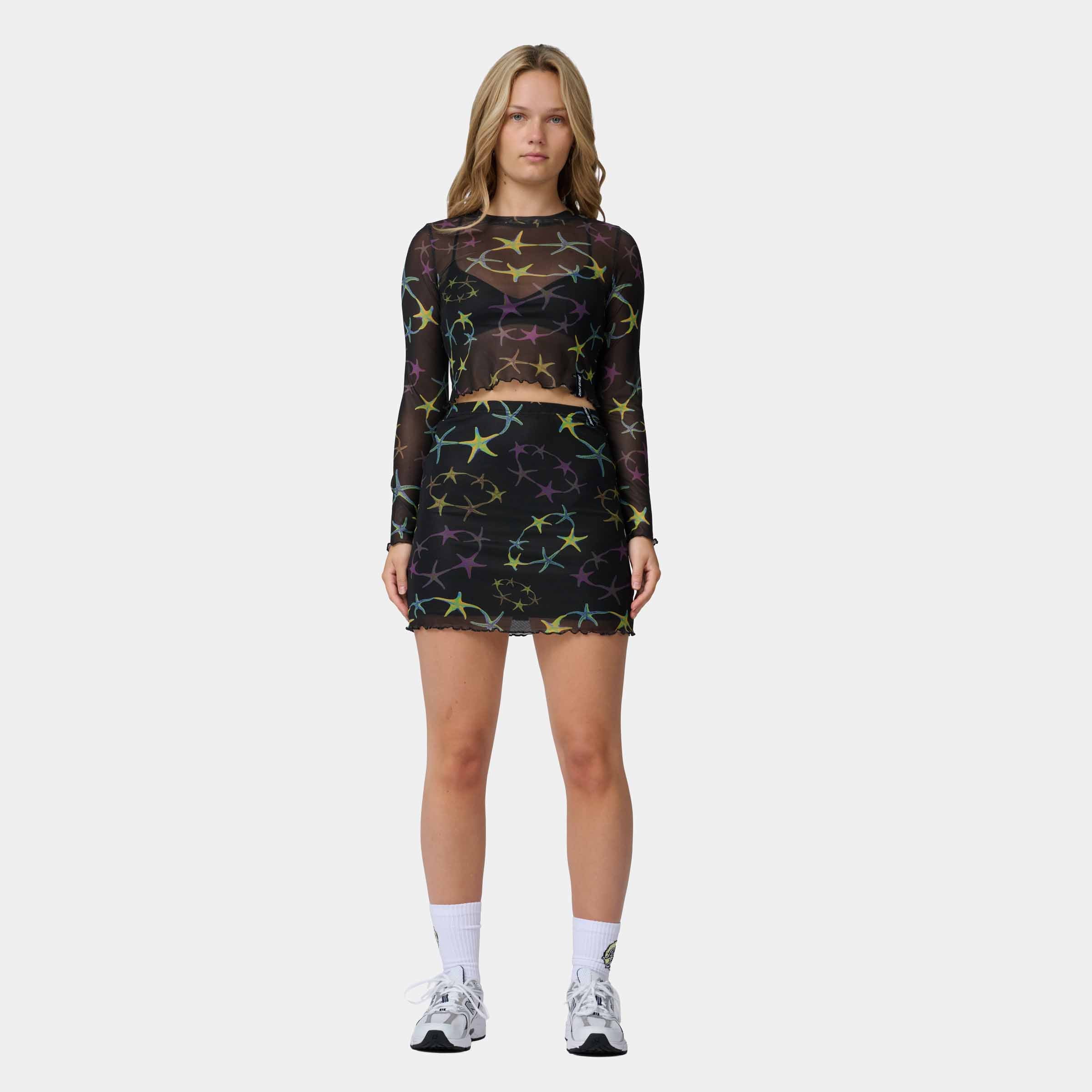 santa-cruz-skateboards-strip-digi-mesh-mini-skirt-gonna-mini-rete-donna image 3