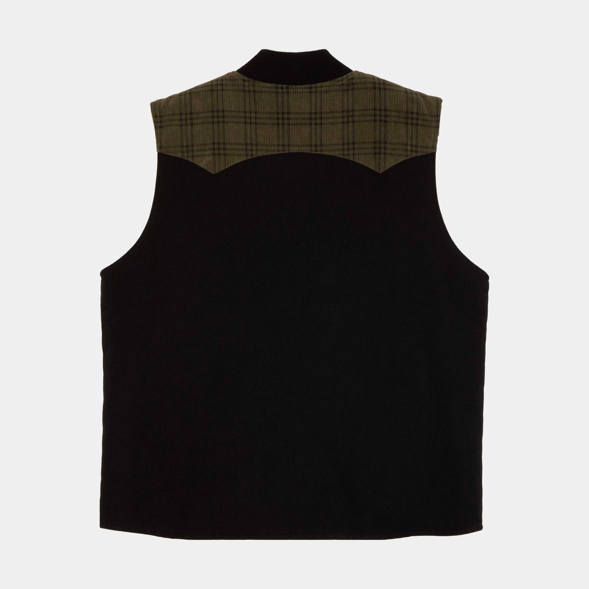santa-cruz-skateboards-timber-vest-gilet-regular-fit-in-canvas-di-cotone image 2