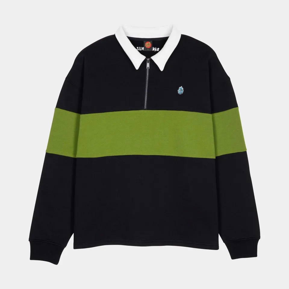 santa-cruz-skateboards-screaming-mini-flame-felpa-1-4-zip-regular-fit image 1