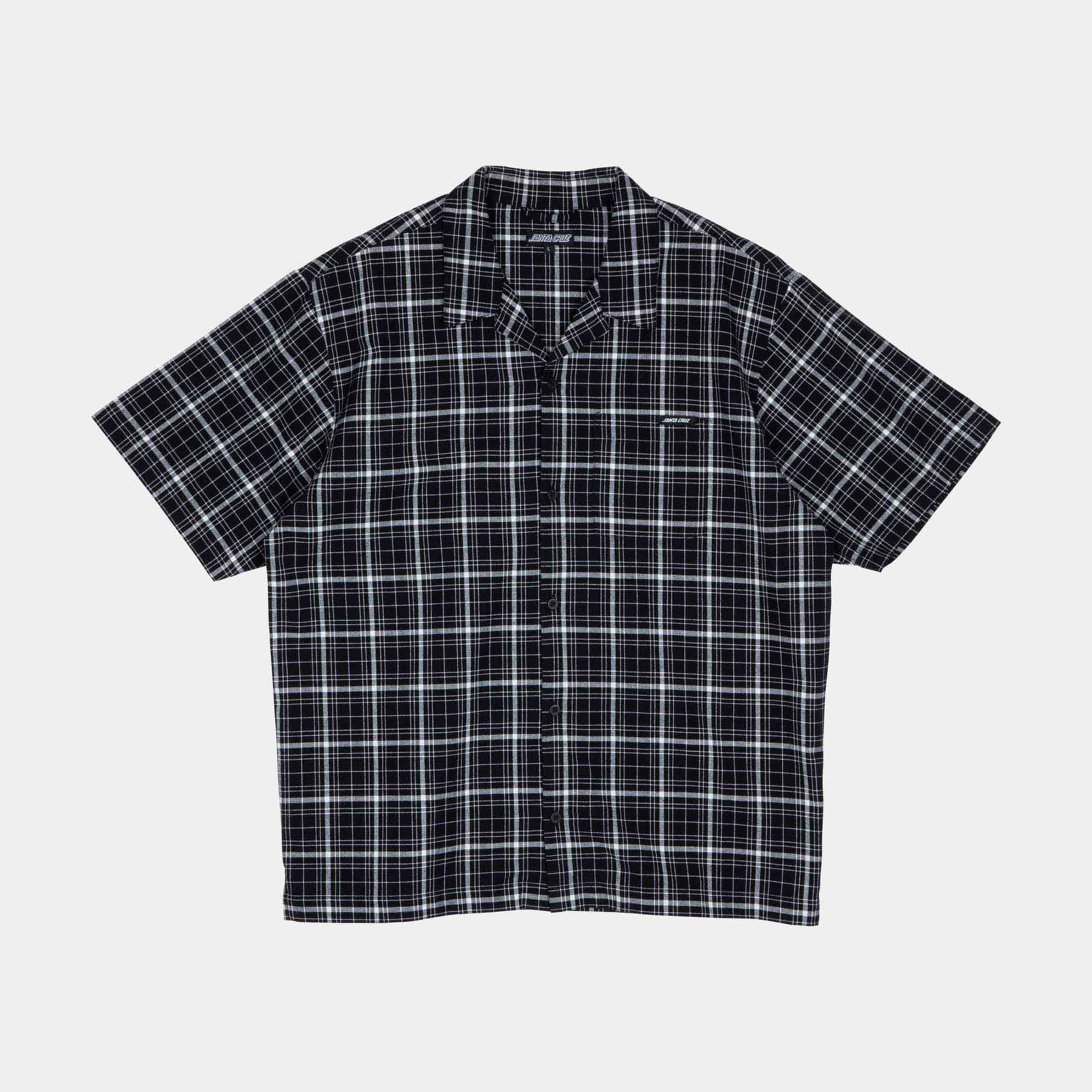 santa-cruz-skateboards-flint-camicia-manica-corta-uomo image 1