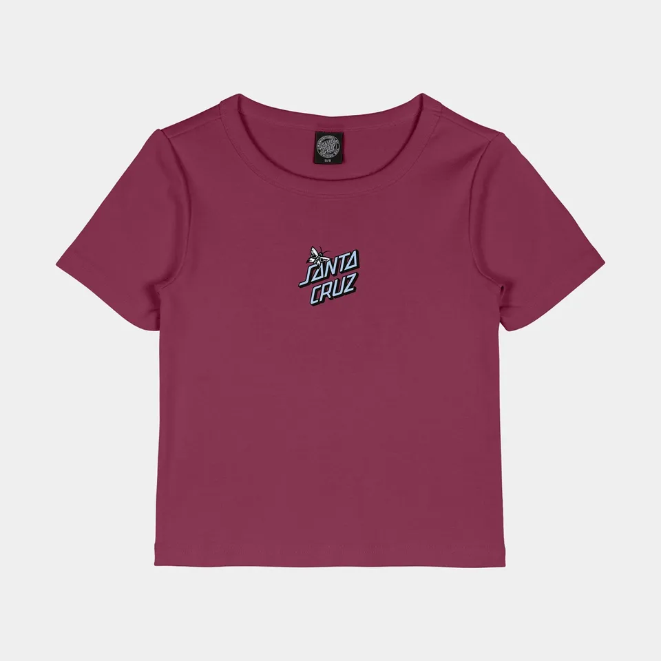 santa-cruz-skateboards-flutter-flash-t-shirt-donna-fit-anni-90 image 1