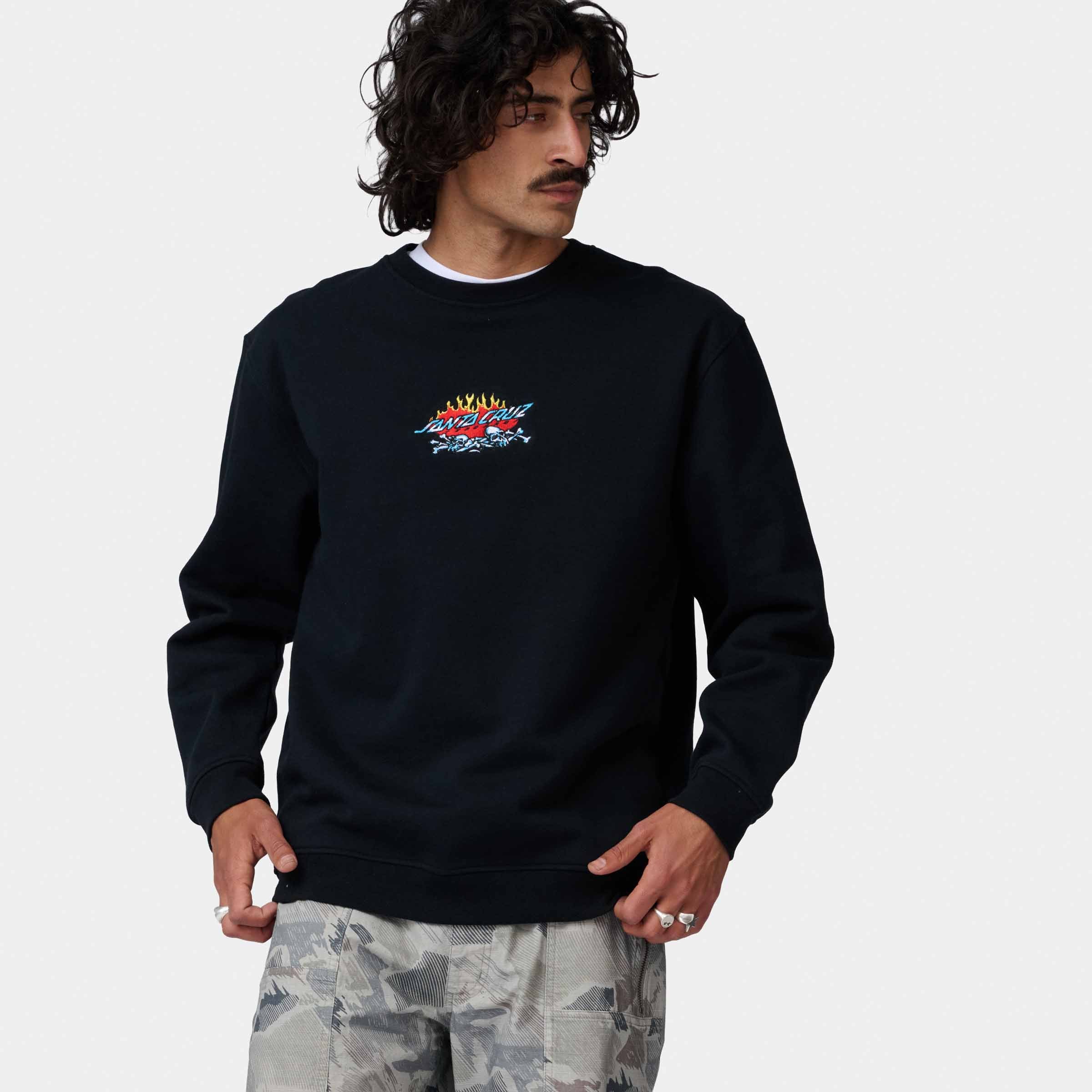 santa-cruz-skateboards-salba-voodoo-pit-crew-felpa-girocollo-uomo image 2