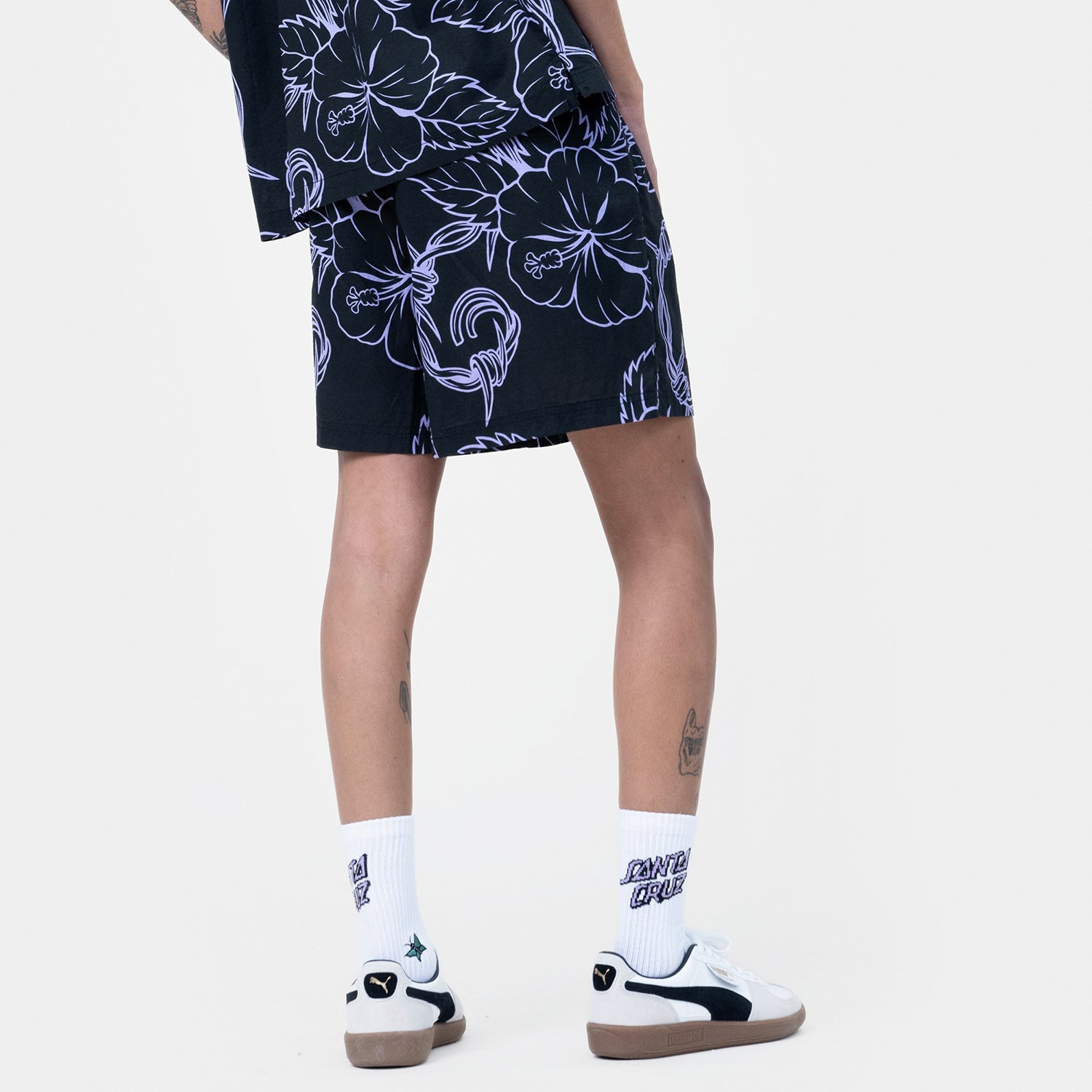 santa-cruz-skateboards-mono-cabana-shorts-donna-in-cotone image 4