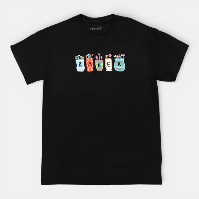 baker-skateboards-pots-flowers-tee-t-shirt-in-cotone image 1