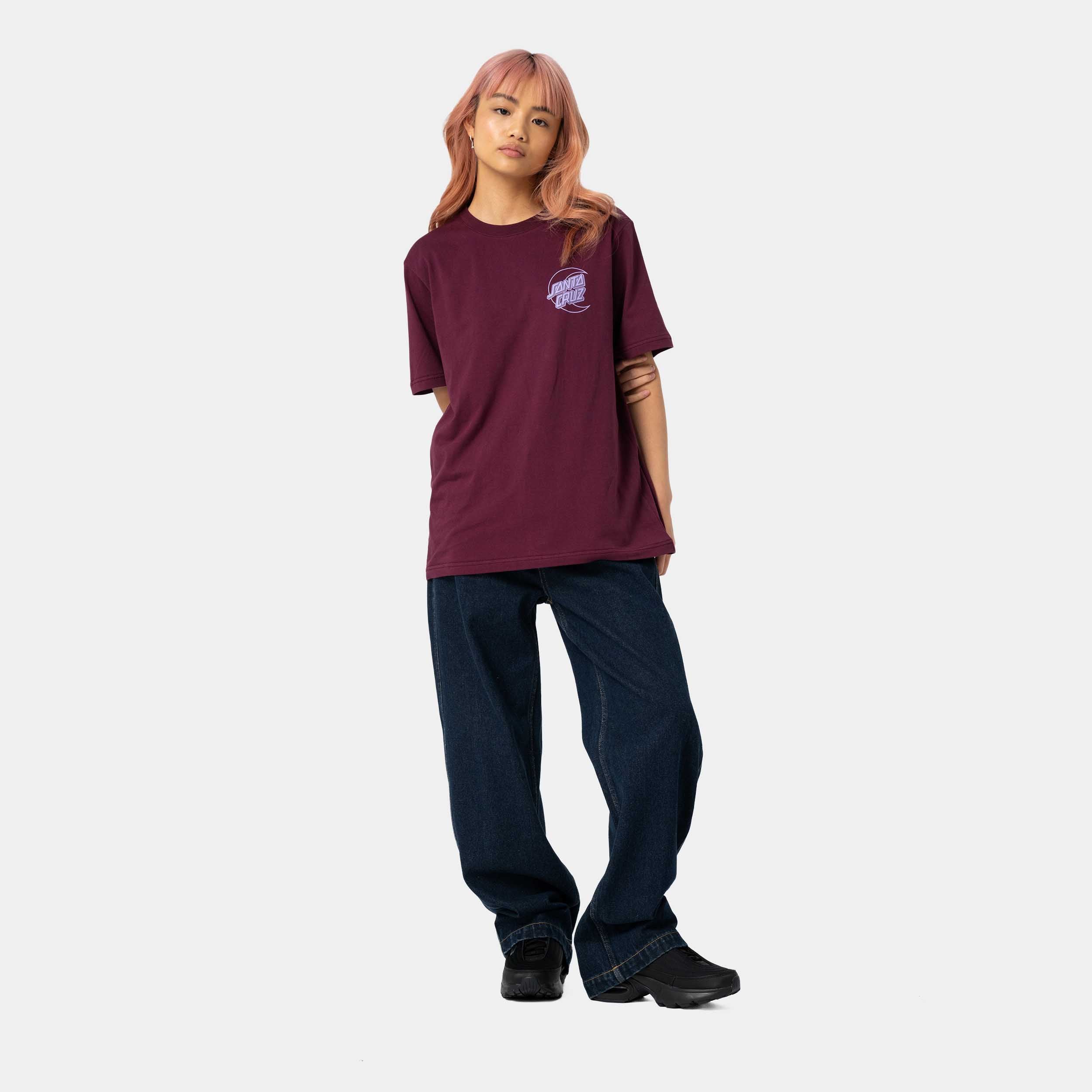 santa-cruz-skateboards-imprint-moon-dot-t-shirt-donna image 5