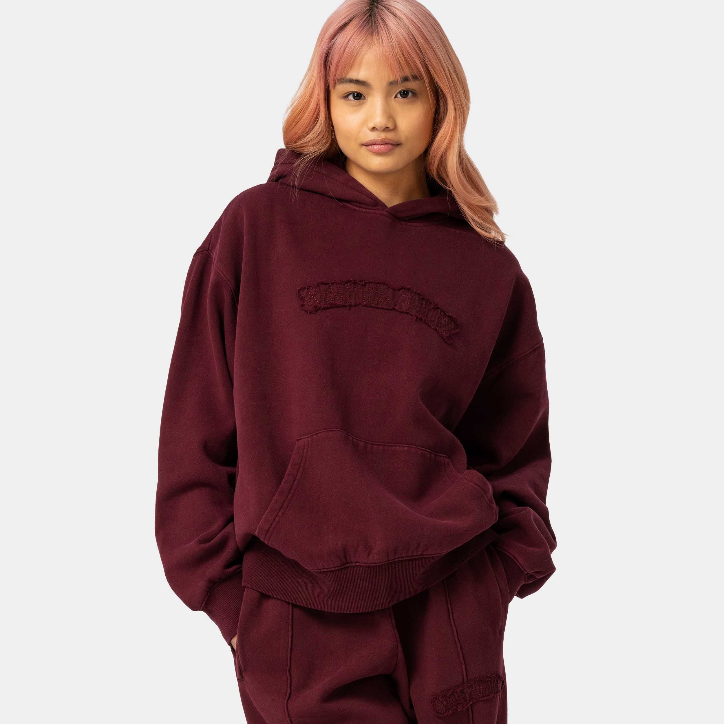 santa-cruz-skateboards-stitch-felpa-hoodie-donna-garment-dyed-boxy image 2