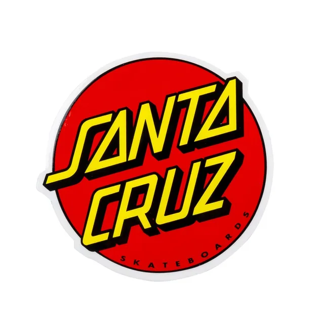 santa-cruz-skateboards-classic-dot-sticker-pack-10-adesivi-in-vinile image 1