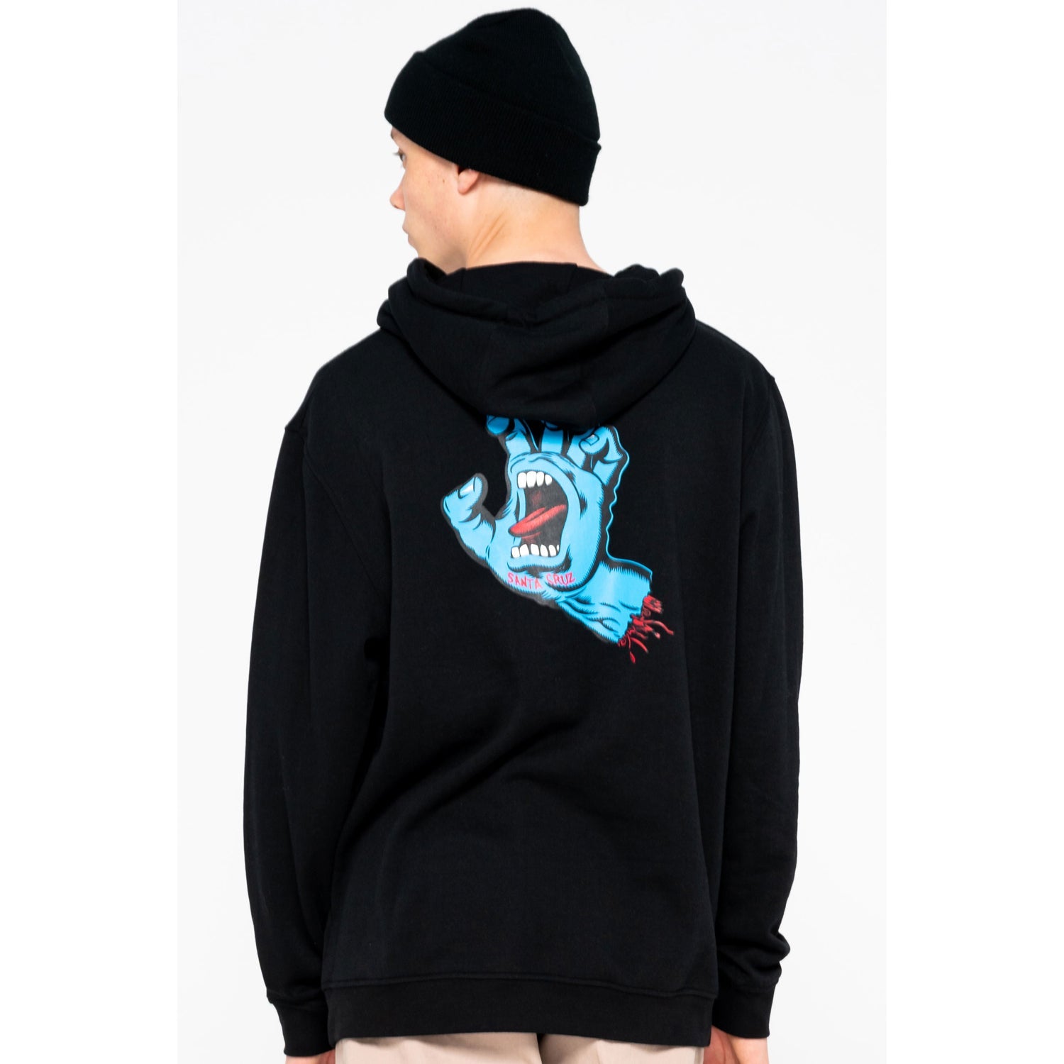 santa-cruz-skateboards-screaming-hand-hoodie-felpa-con-cappuccio image 2