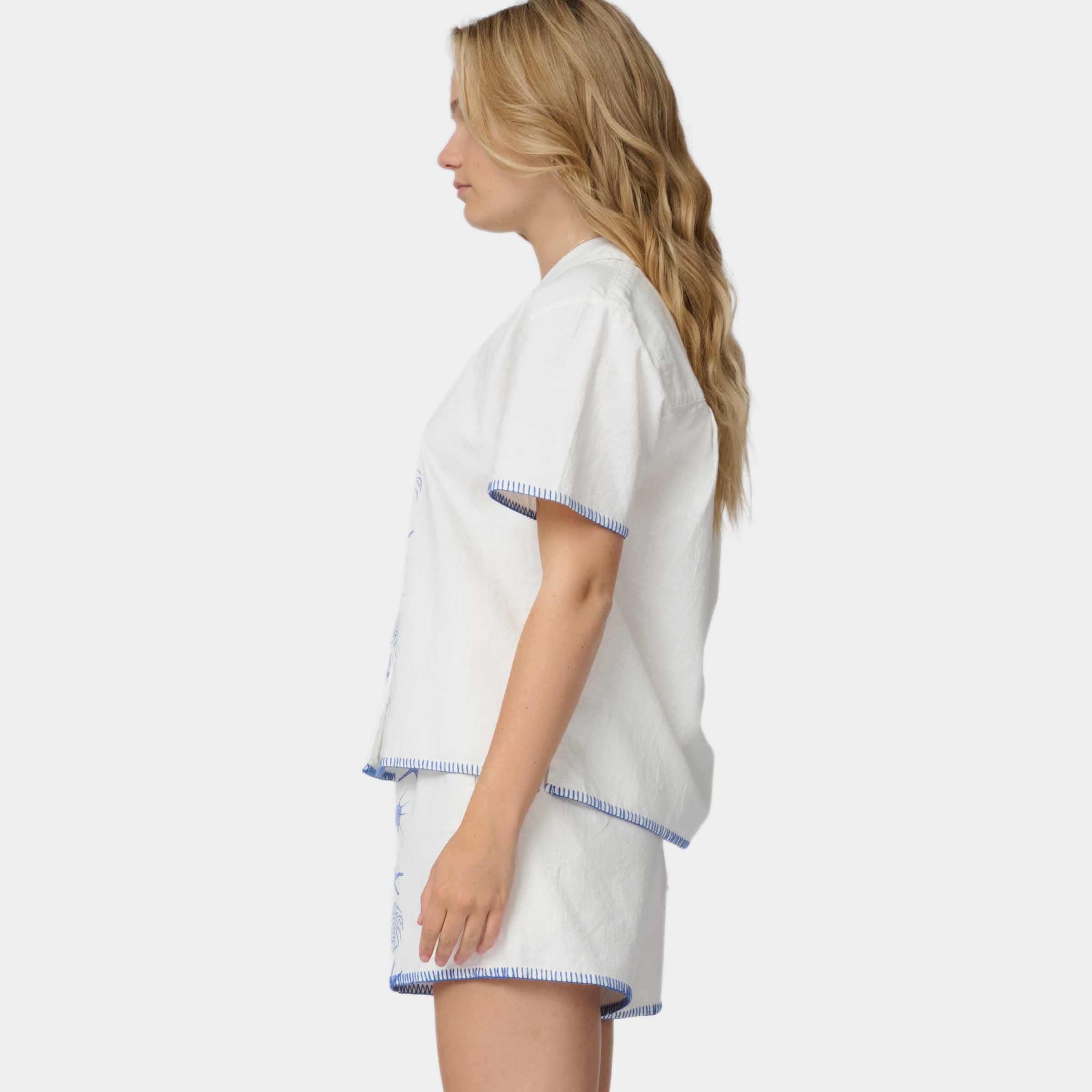 santa-cruz-skateboards-reef-short-sleeve-shirt-camicia-donna-oversize image 4