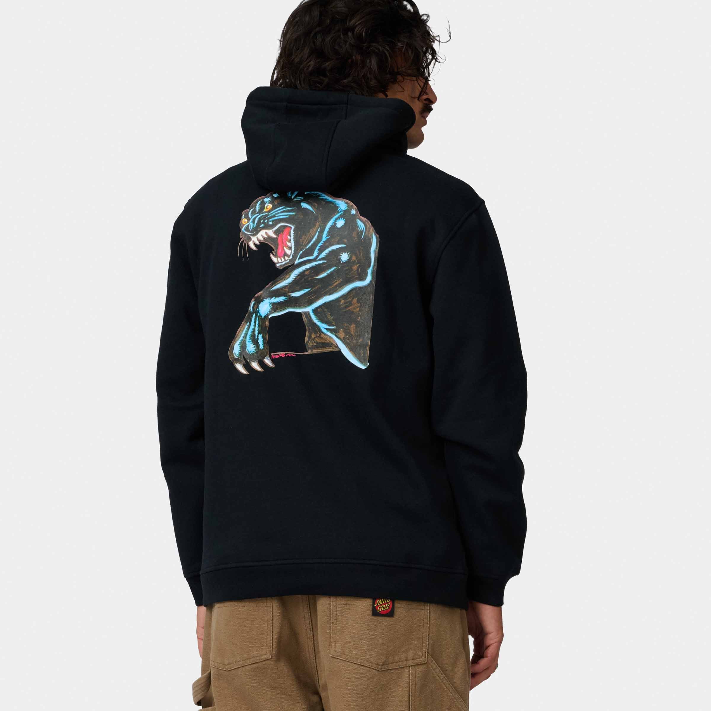 santa-cruz-skateboards-natas-sketch-panther-felpa-con-cappuccio-uomo-regular-fit image 4