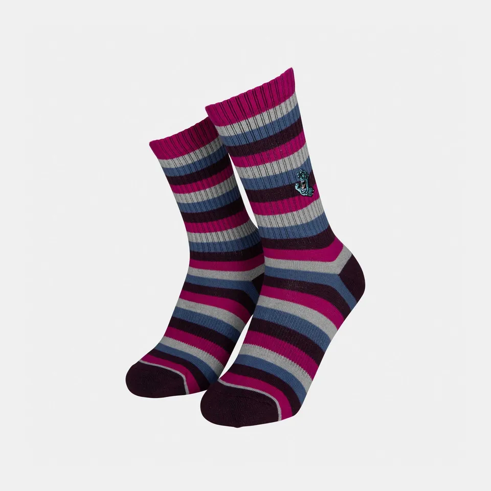 santa-cruz-skateboards-mini-hand-socks-2-pack-calzini-crew-jacquard image 1