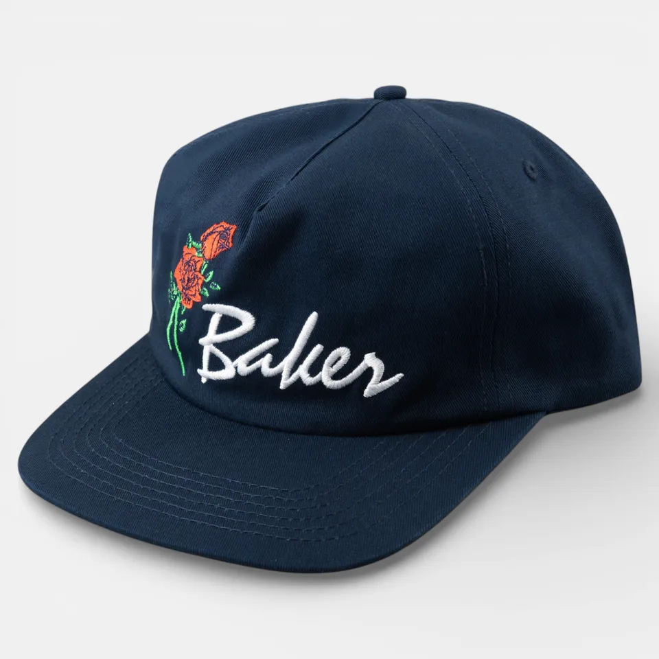baker-skateboards-roses-cappellino-snapback-5-pannelli image 1