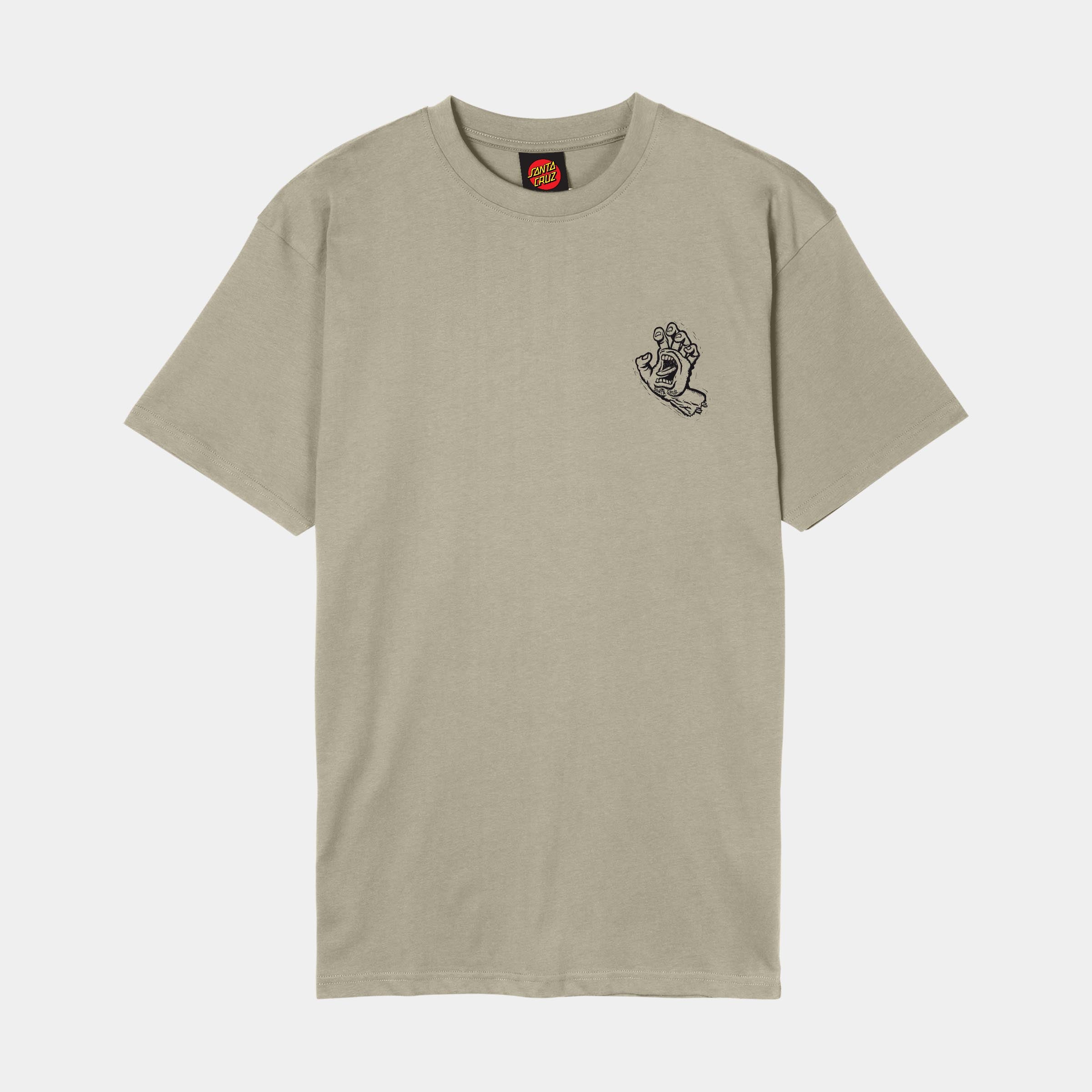 santa-cruz-skateboards-stamped-screaming-hand-t-shirt-maglietta-uomo-cotone-bio image 2