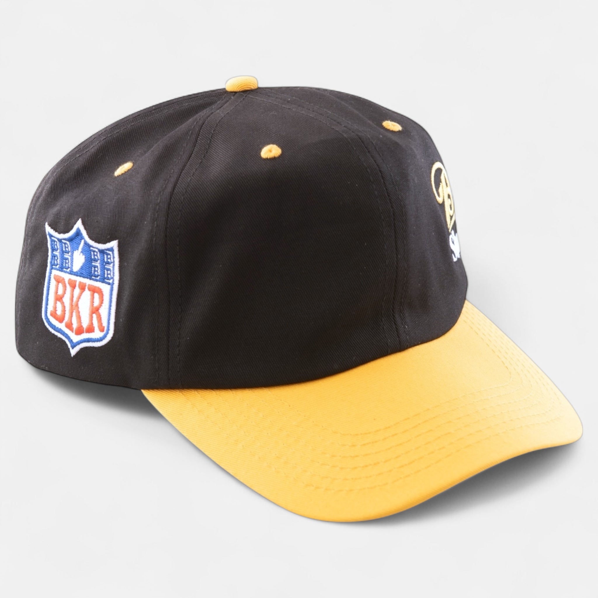 baker-skateboards-cool-place-snapback-black-yellow-cappello-snapback-nero image 2