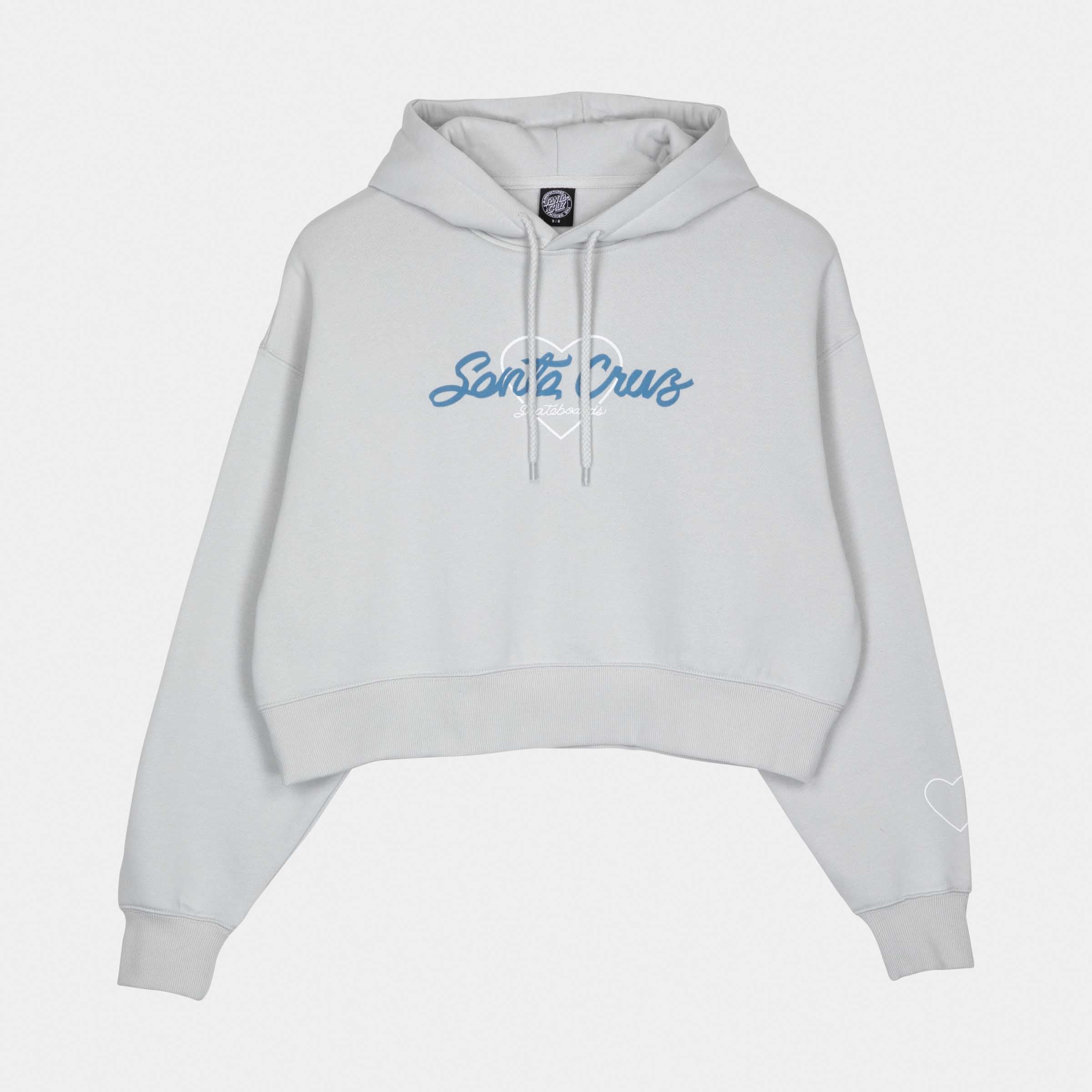 santa-cruz-skateboards-love-script-felpa-con-cappuccio-donna image 1