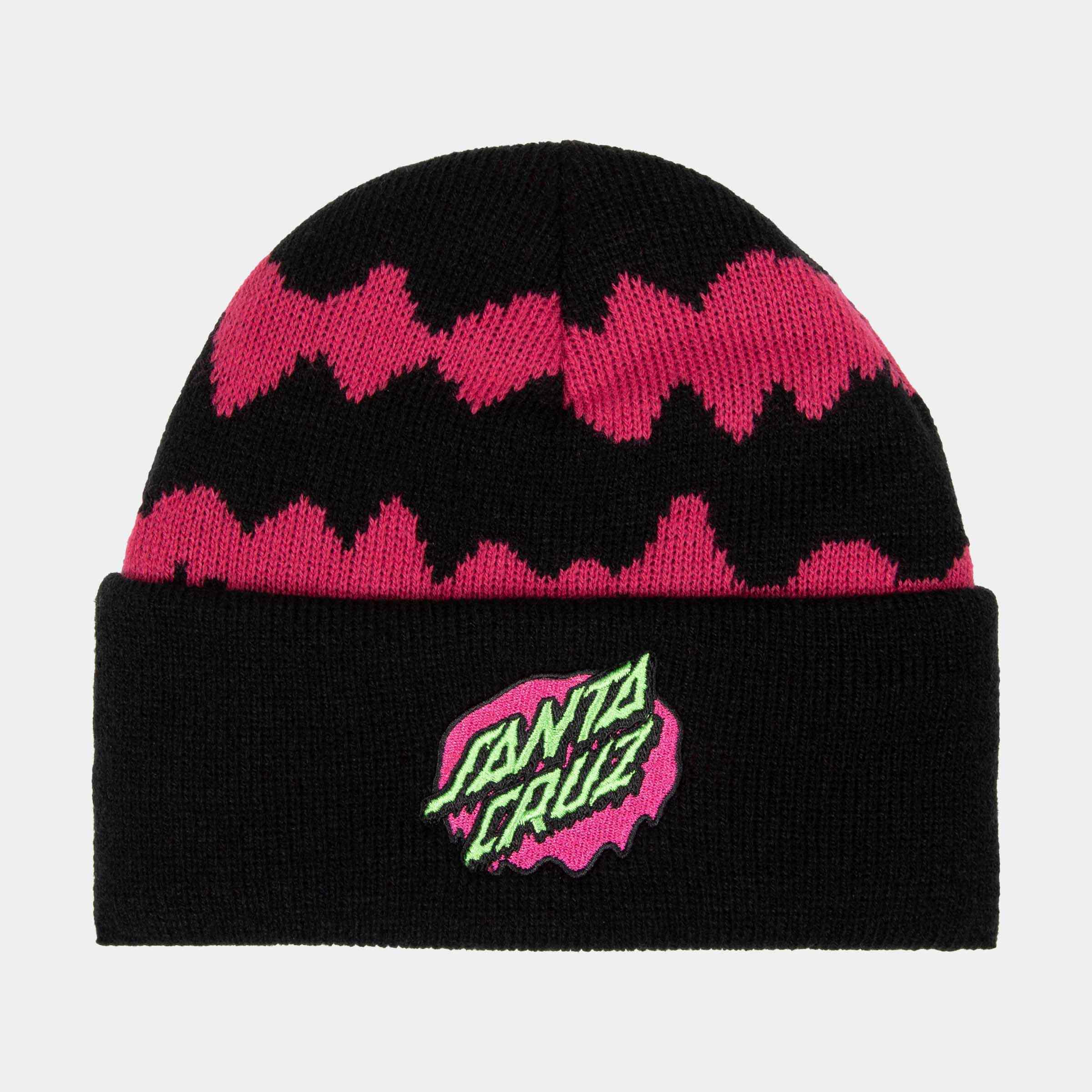 santa-cruz-slime-stripe-beanie-bambino image 1