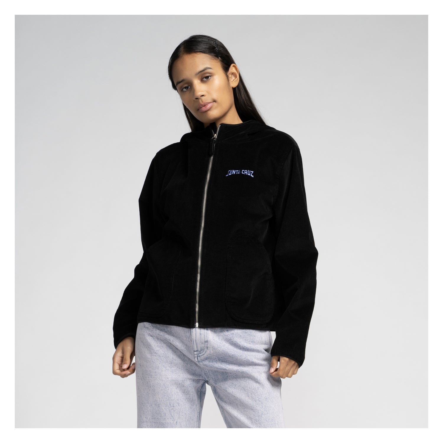 santa-cruz-skateboards-set-strip-jacket-giacca-con-cappuccio-donna image 3