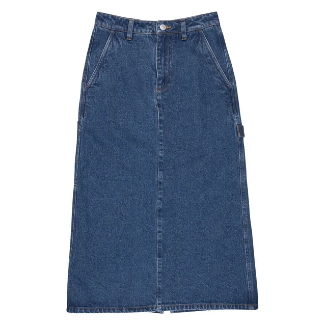 santa-cruz-skateboards-classic-carpenter-skirt-gonna-in-denim-13-5oz image 1