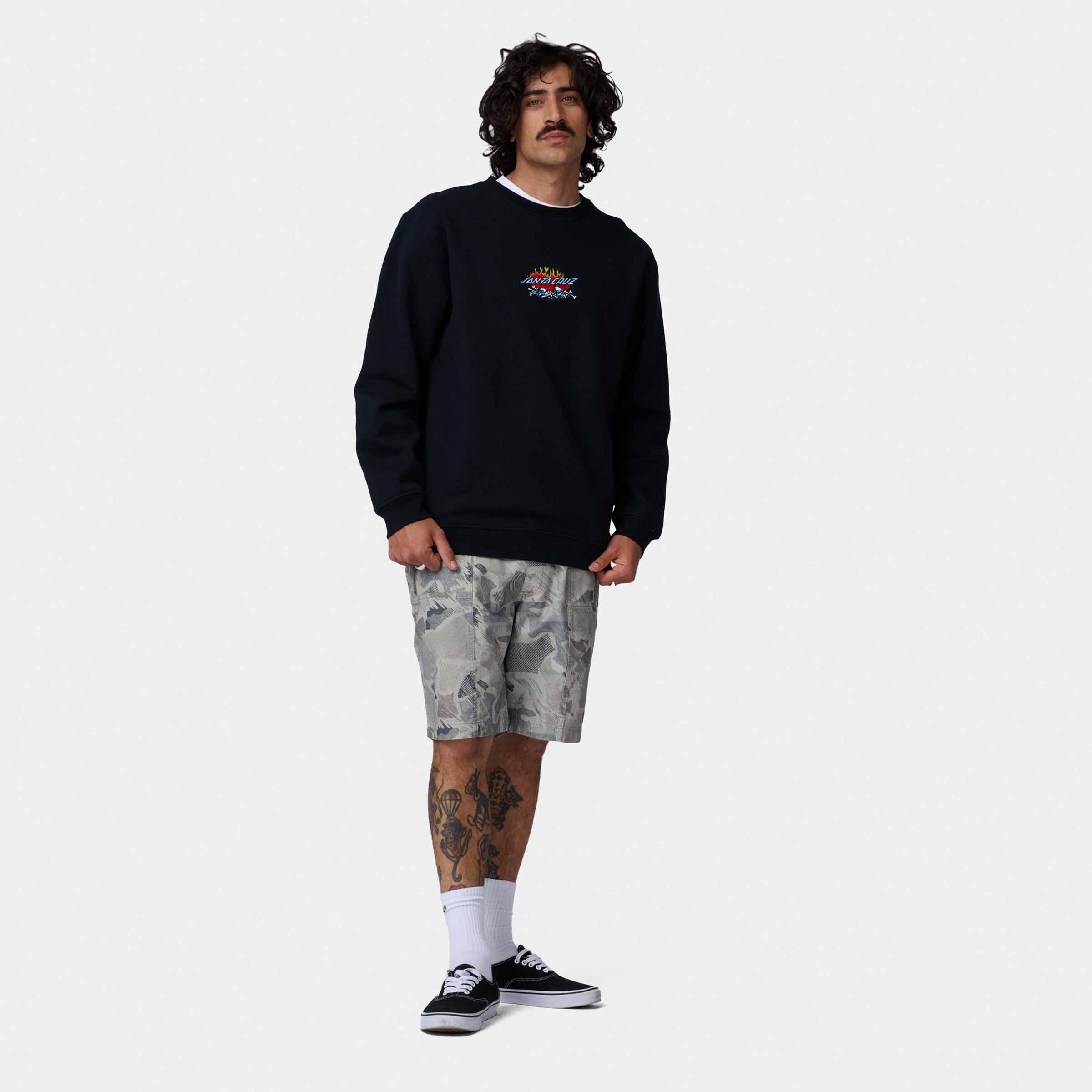santa-cruz-skateboards-salba-voodoo-pit-crew-felpa-girocollo-uomo image 4