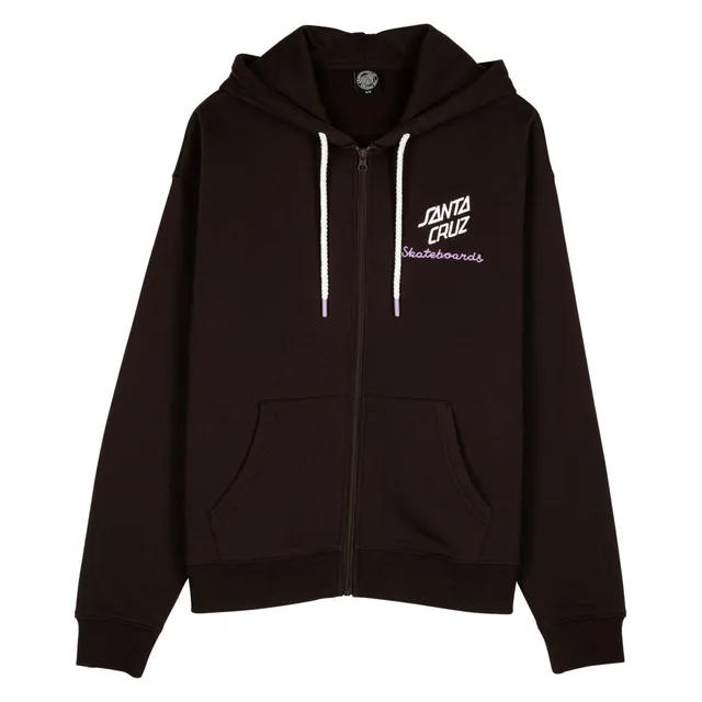 santa-cruz-skateboards-singular-script-zip-hoodie-felpa-donna image 1