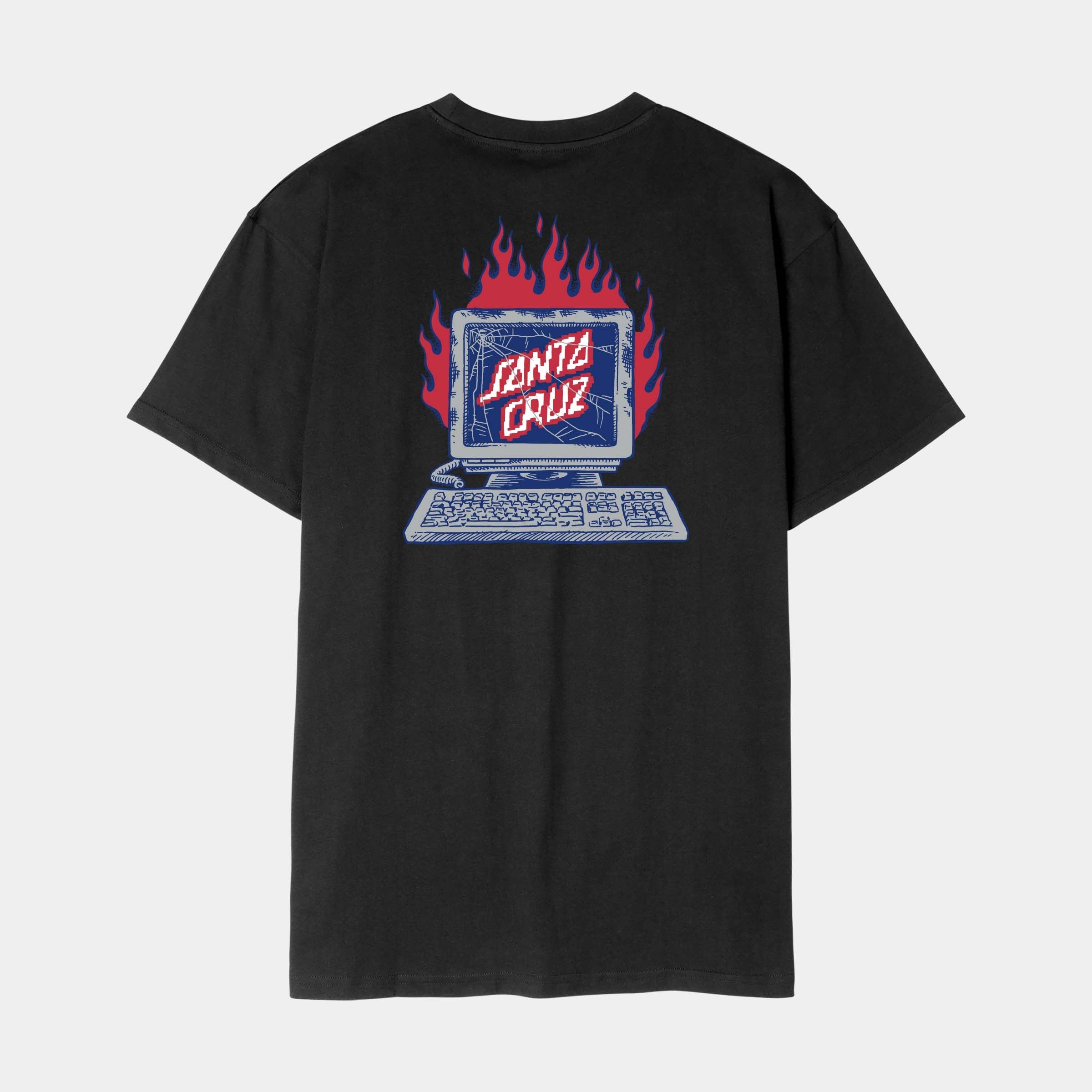 santa-cruz-skateboards-self-destruct-t-shirt-t-shirt-uomo-cotone-organico image 1