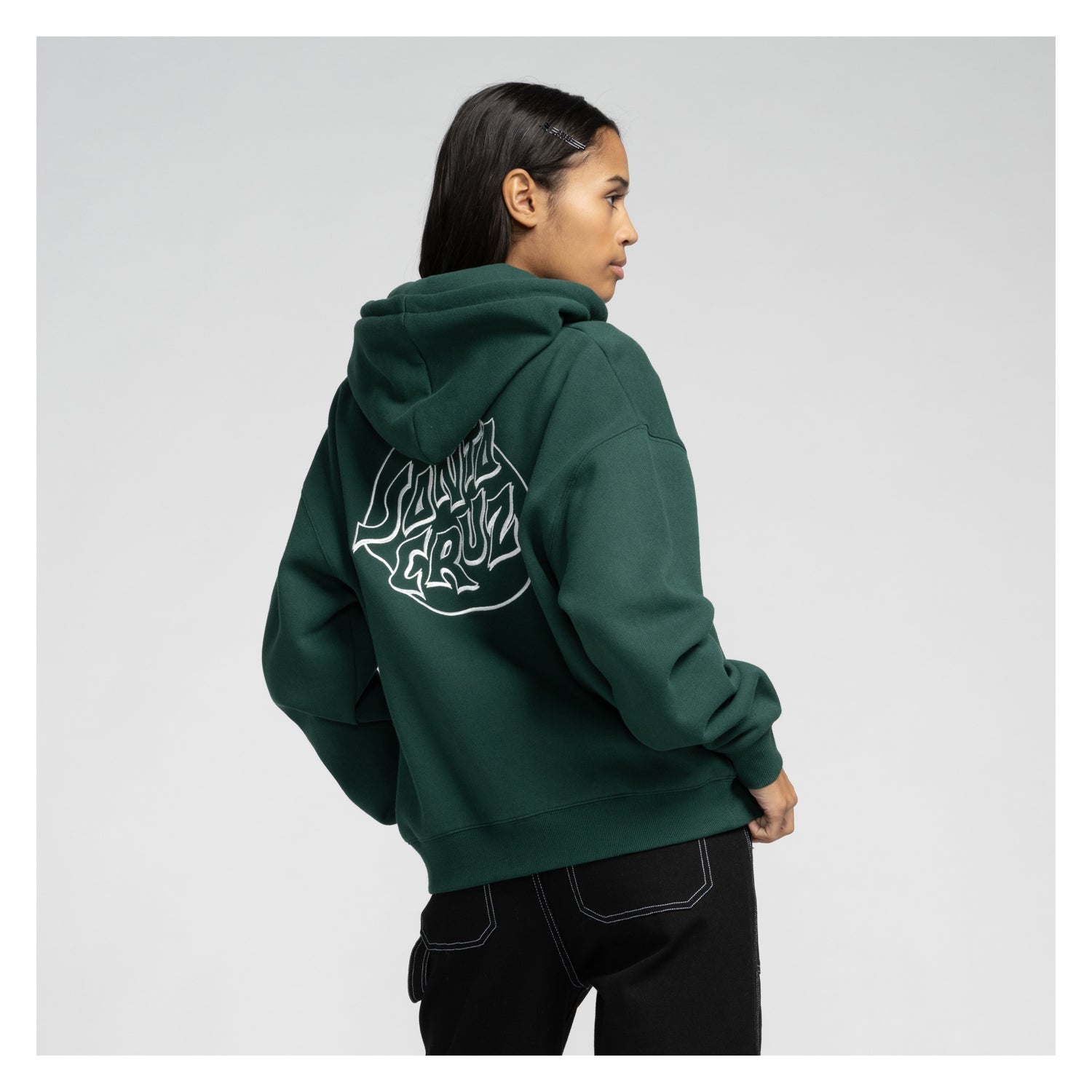 santa-cruz-skateboards-fever-dream-mono-dot-felpa-hoodie-zip-donna image 4