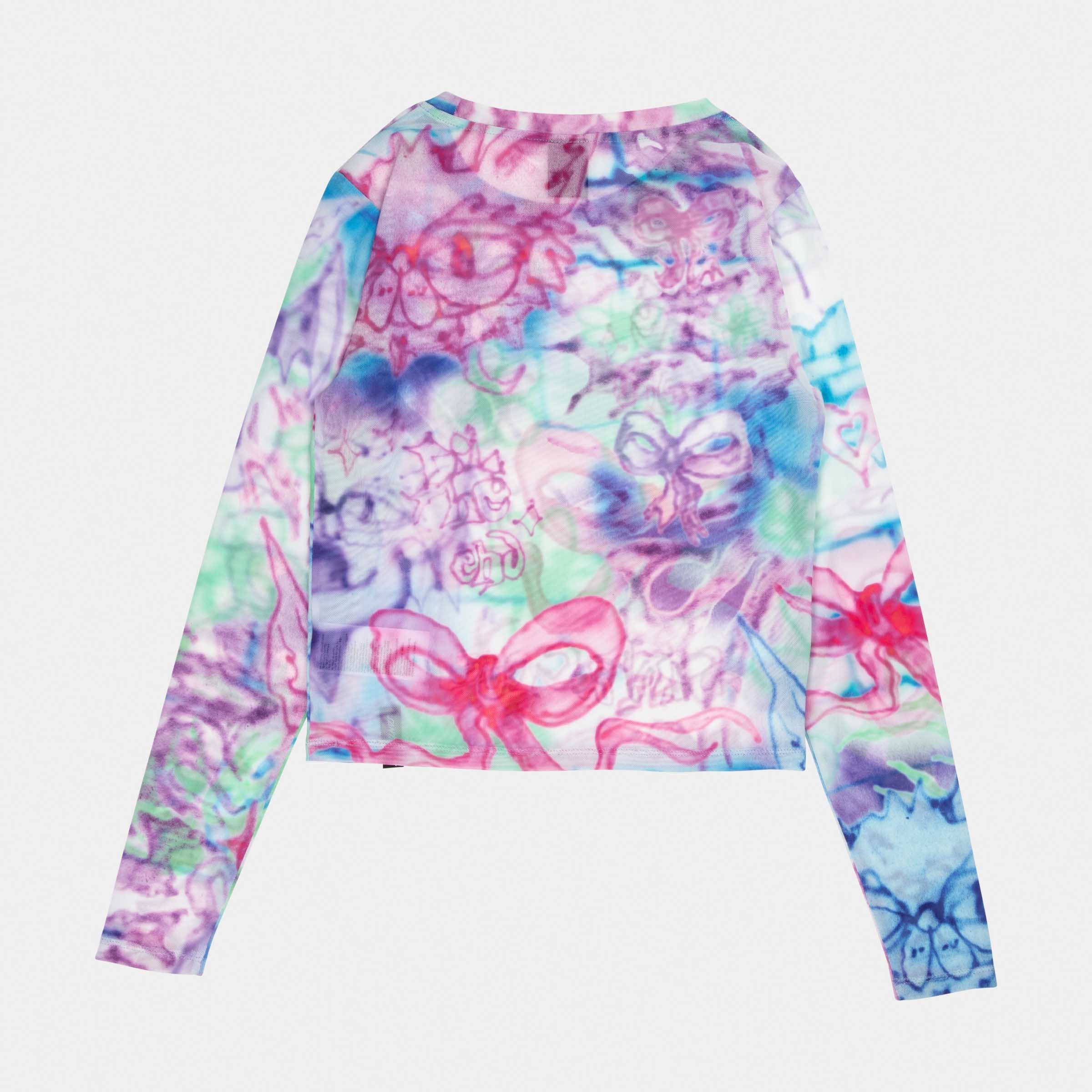 santa-cruz-skateboards-strip-digi-mesh-top-a-maniche-lunghe-donna image 2