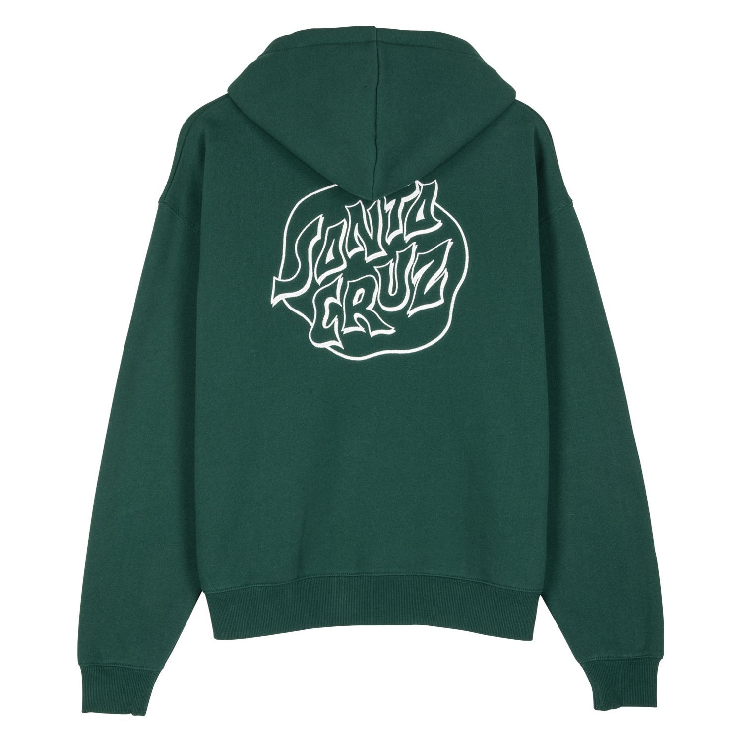 santa-cruz-skateboards-fever-dream-mono-dot-felpa-hoodie-zip-donna image 2