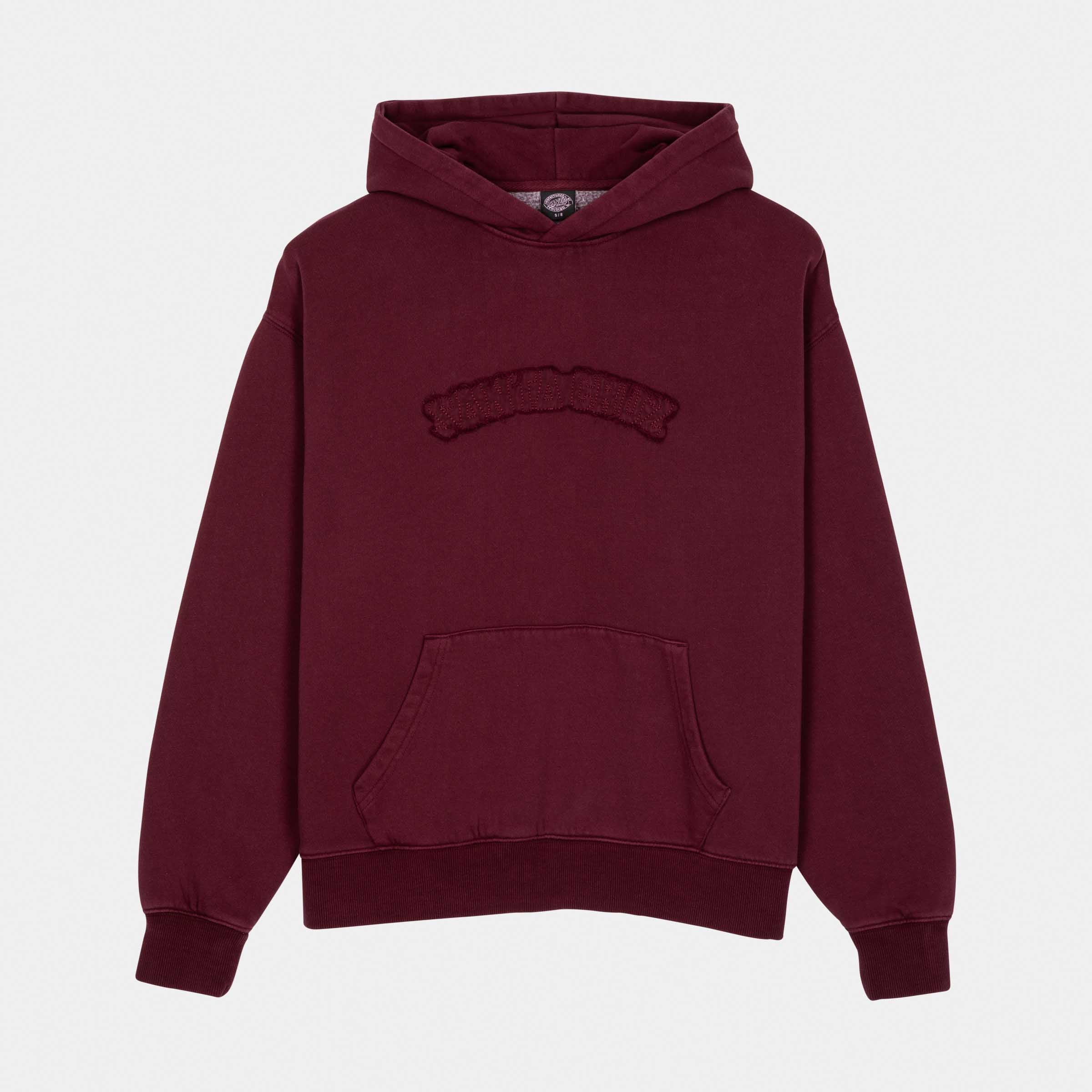 santa-cruz-skateboards-stitch-felpa-hoodie-donna-garment-dyed-boxy image 1