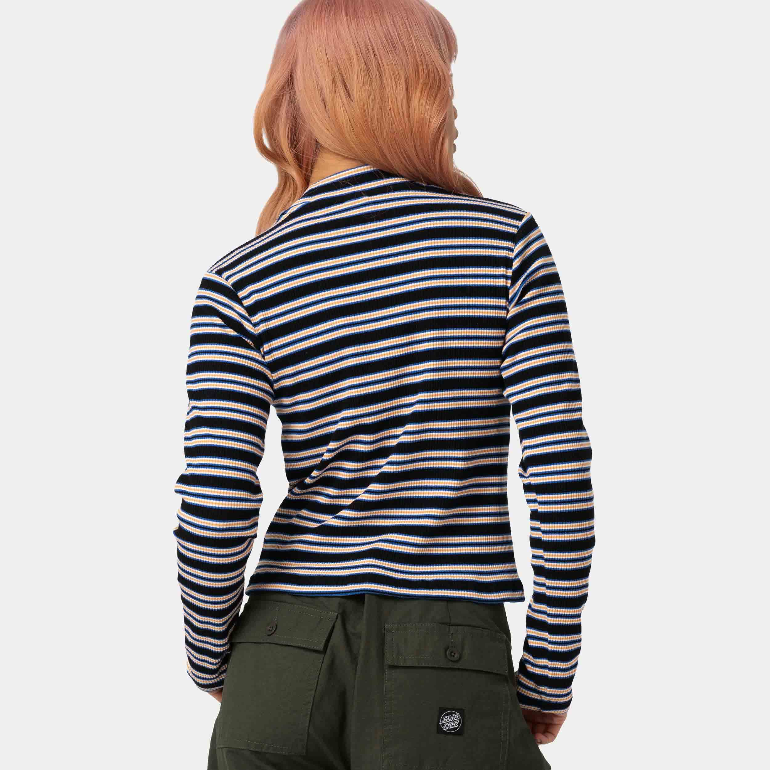santa-cruz-skateboards-opus-dot-top-manica-lunga-mock-neck-donna image 4
