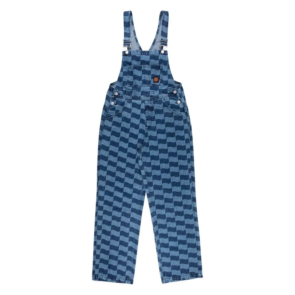 santa-cruz-skateboards-classic-label-dungarees-salopette-donna-regular-fit image 1