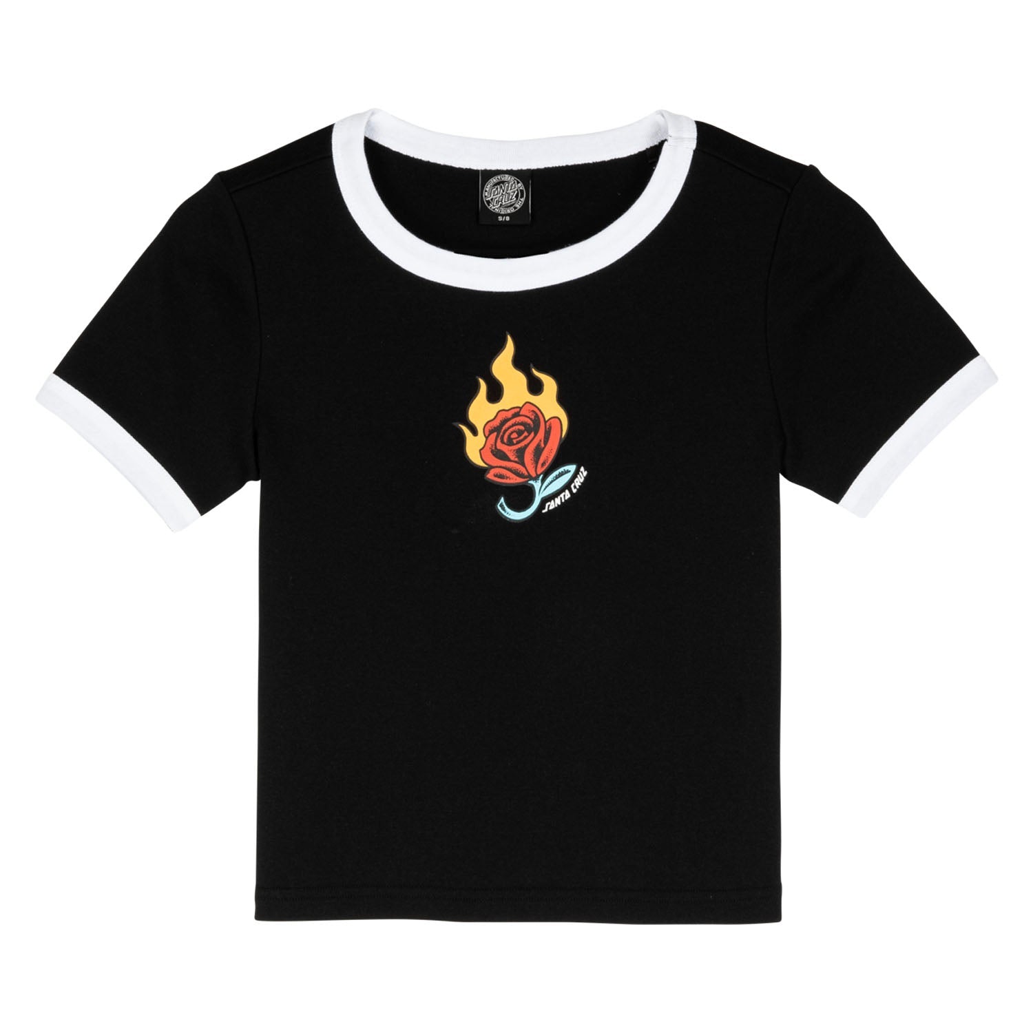 santa-cruz-skateboards-lucky-rose-ringer-t-shirt-donna-cropped image 1