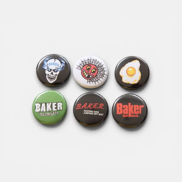 baker-skateboards-any-questions-button-6-pack-set-6-spille-assortite image 1