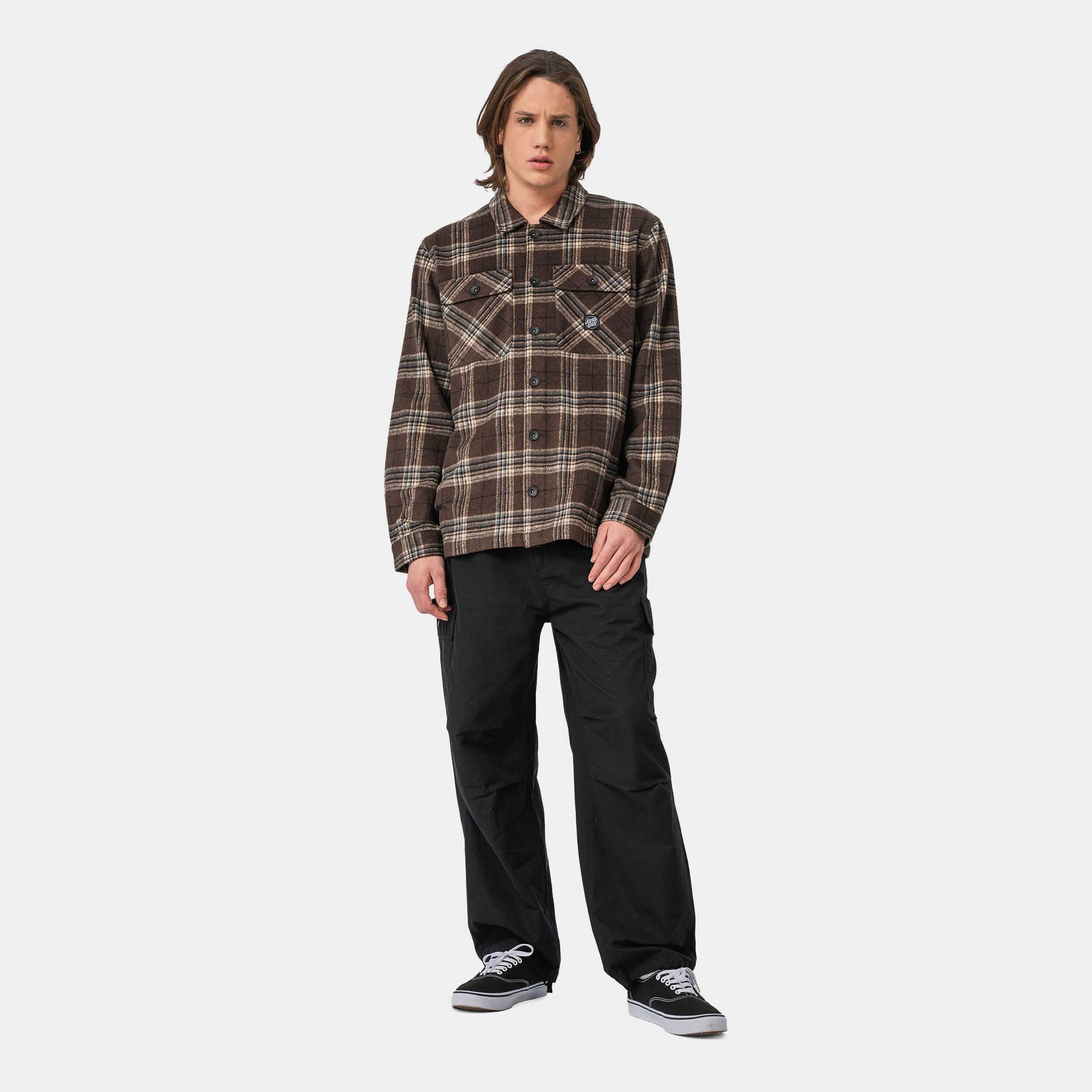 santa-cruz-skateboards-lodge-shirt-uomo-camicia-manica-lunga image 5