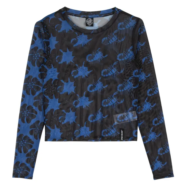 santa-cruz-skateboards-strip-digi-mesh-top-long-sleeve-maglia-a-rete-manica-lung image 1
