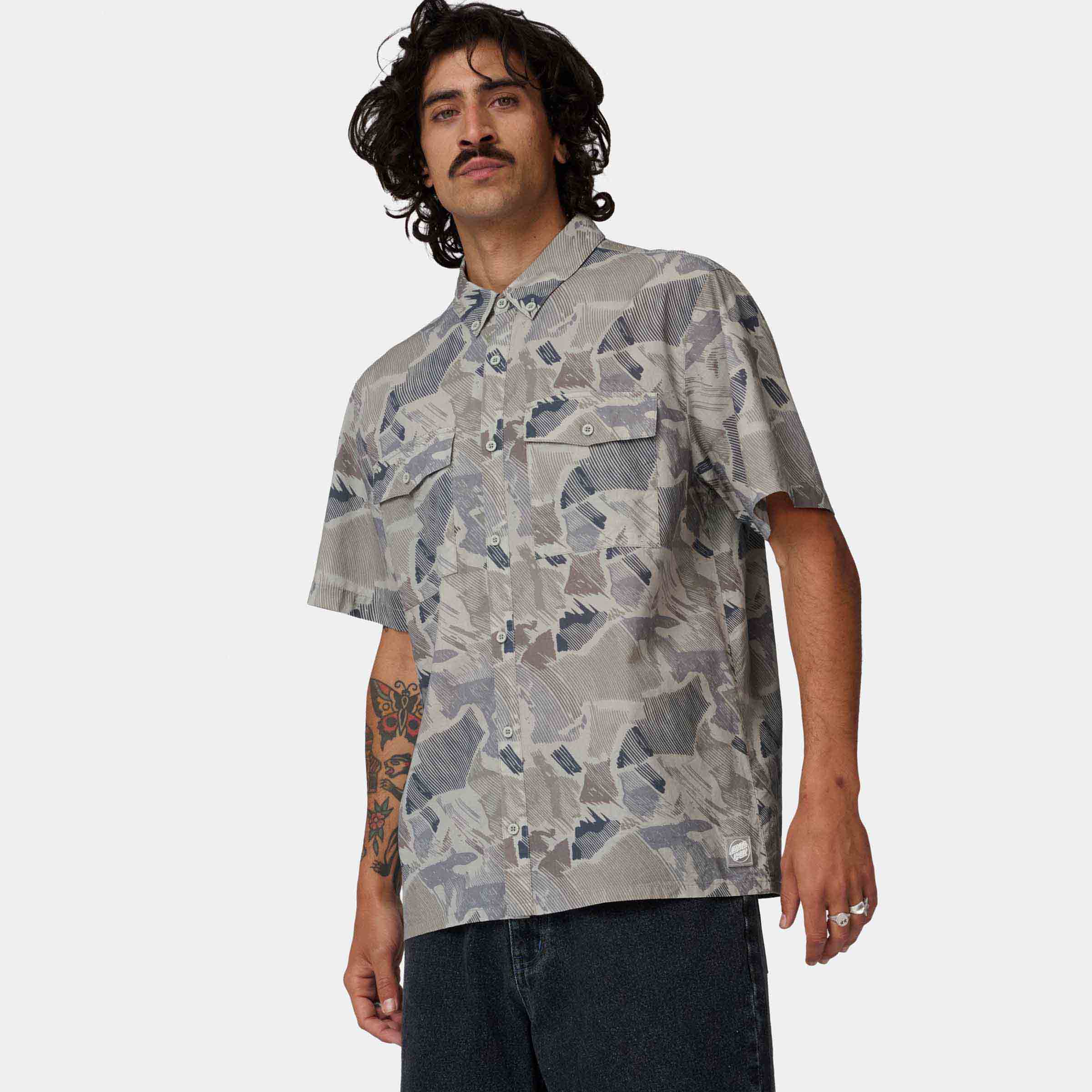 santa-cruz-skateboards-nico-camicia-manica-corta-uomo-in-popeline image 3