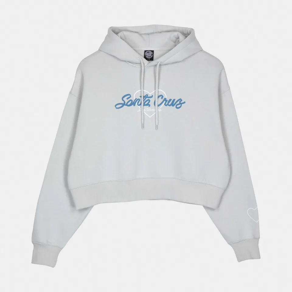 santa-cruz-skateboards-love-script-felpa-con-cappuccio-donna image 1