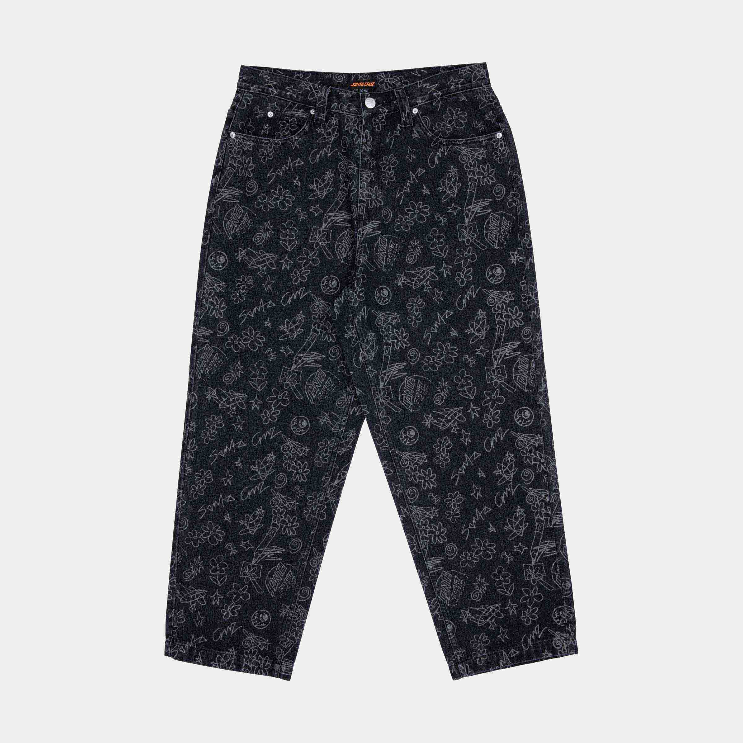santa-cruz-skateboards-big-pants-jeans-baggy-13-5oz-denim image 1