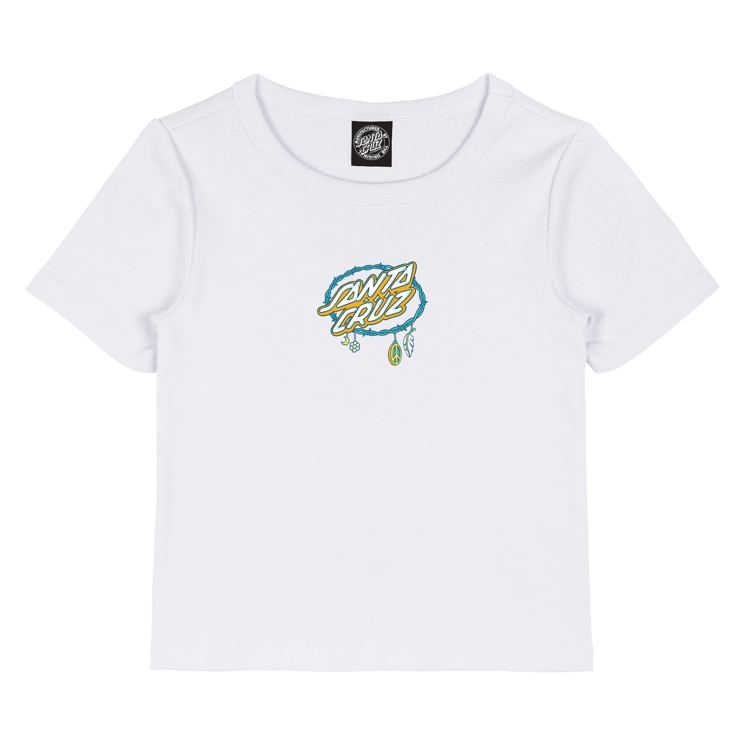 santa-cruz-skateboards-barbed-oval-dot-front-t-shirt-donna-cropped image 1