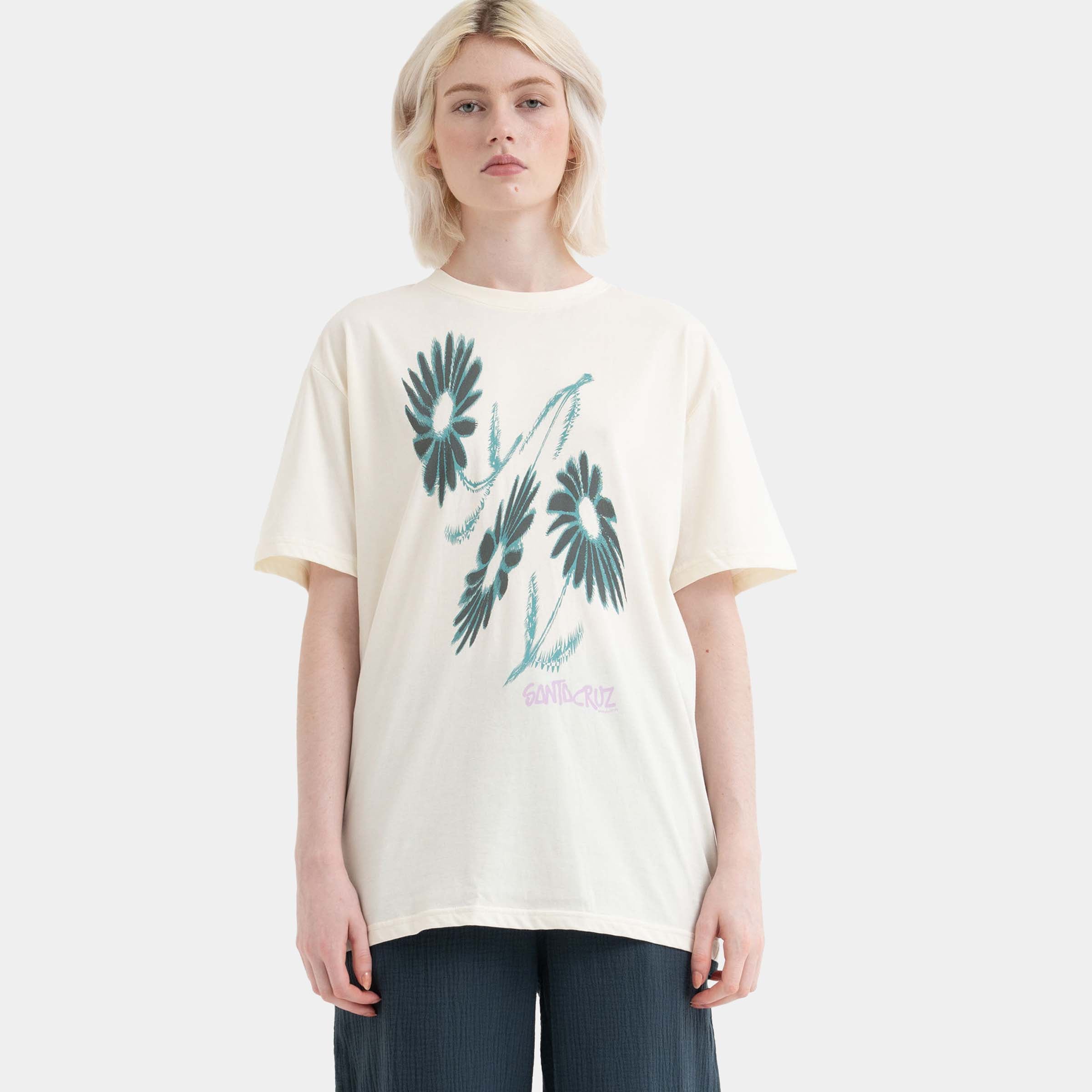 santa-cruz-skateboards-dizzy-daisy-front-t-shirt-t-shirt-donna-relaxed-fit image 3