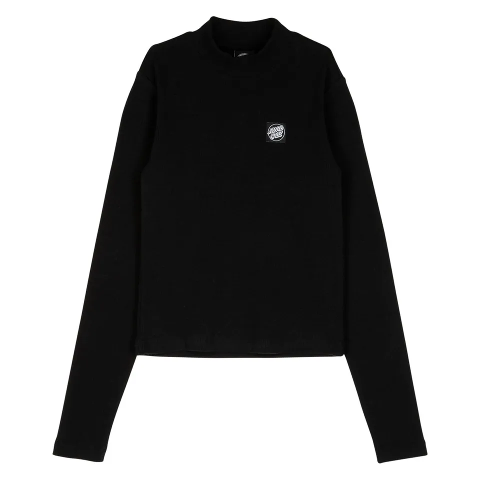 santa-cruz-skateboards-opus-dot-mock-neck-top-a-manica-lunga image 1