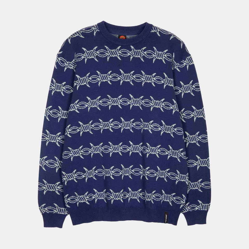 santa-cruz-skateboards-wired-maglione-crew-knit-uomo image 1