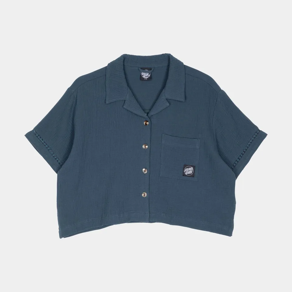 santa-cruz-skateboards-dune-crop-camicia-maniche-corte-donna image 1