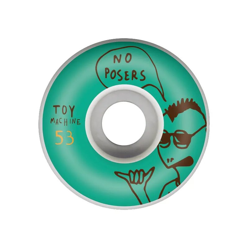 toy-machine-no-posers-53mm-ruote-skateboard image 1