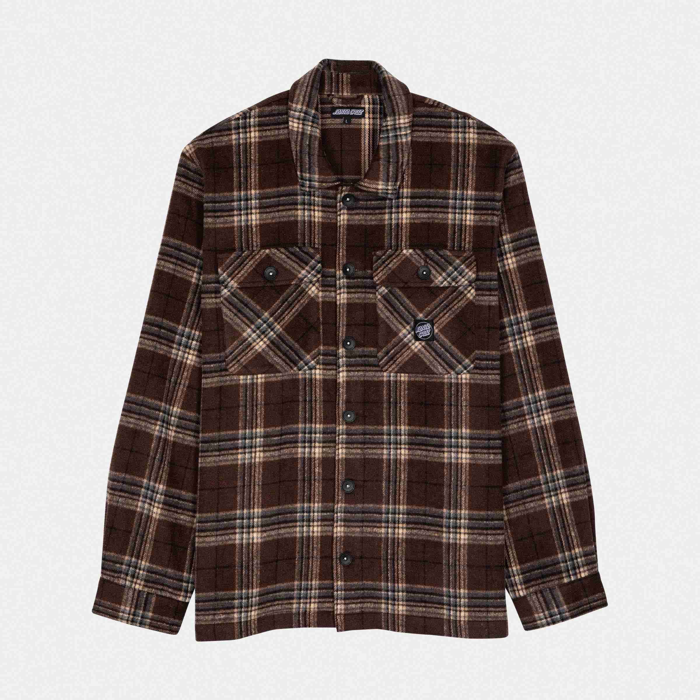santa-cruz-skateboards-lodge-shirt-uomo-camicia-manica-lunga image 1