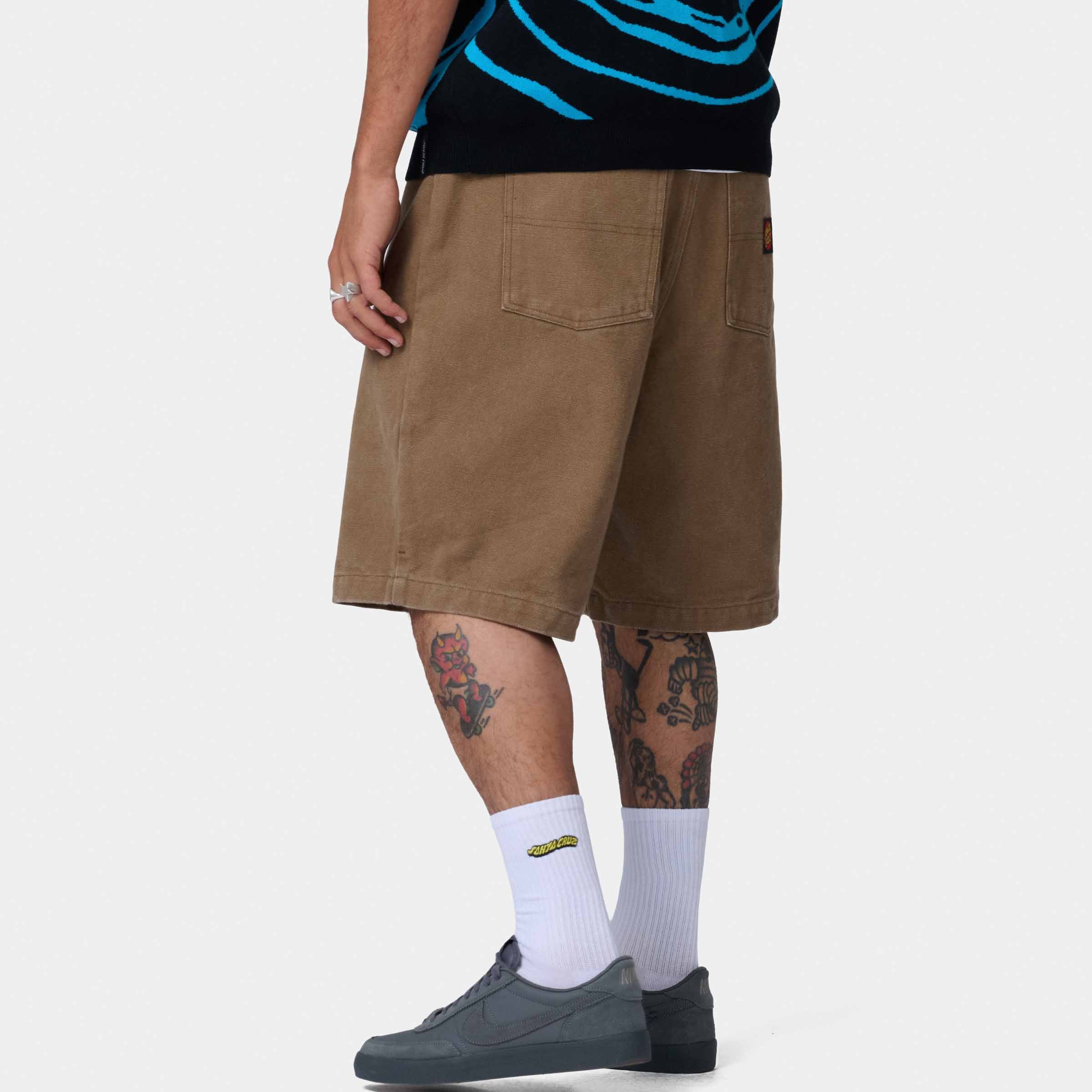 santa-cruz-skateboards-big-shorts-uomo-baggy-in-canvas-cotone image 6