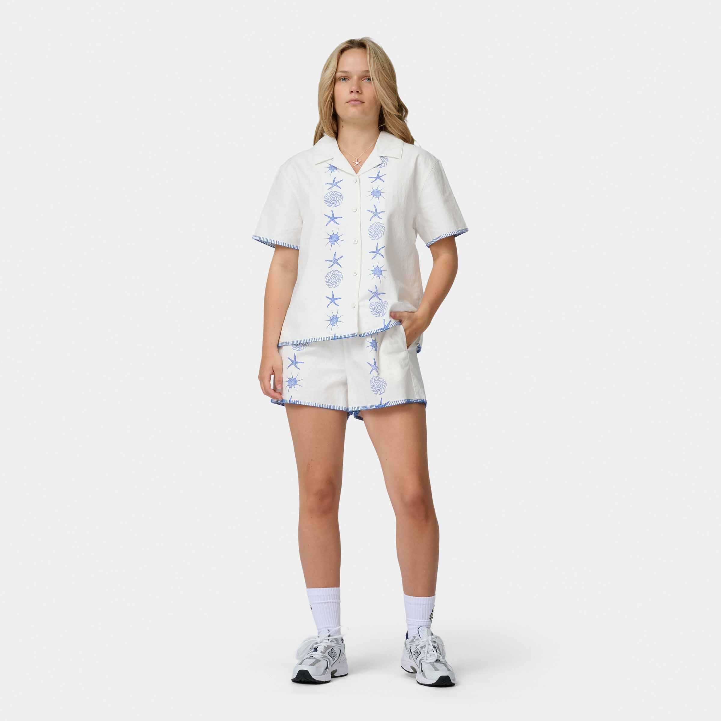 santa-cruz-skateboards-reef-short-sleeve-shirt-camicia-donna-oversize image 6