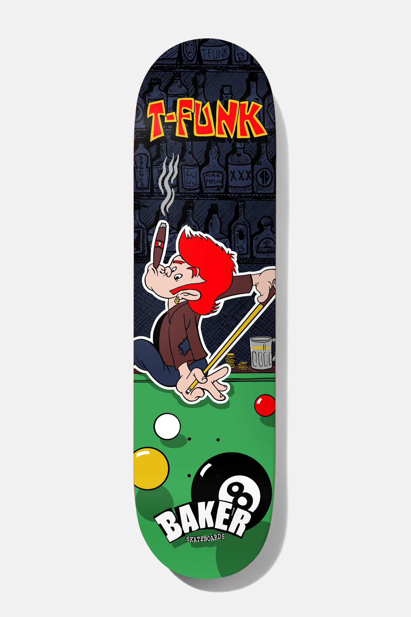 baker-skateboards-t-funk-pleasure-island-deck-8-5-tavola-pro-tristan-funkhouser image 1