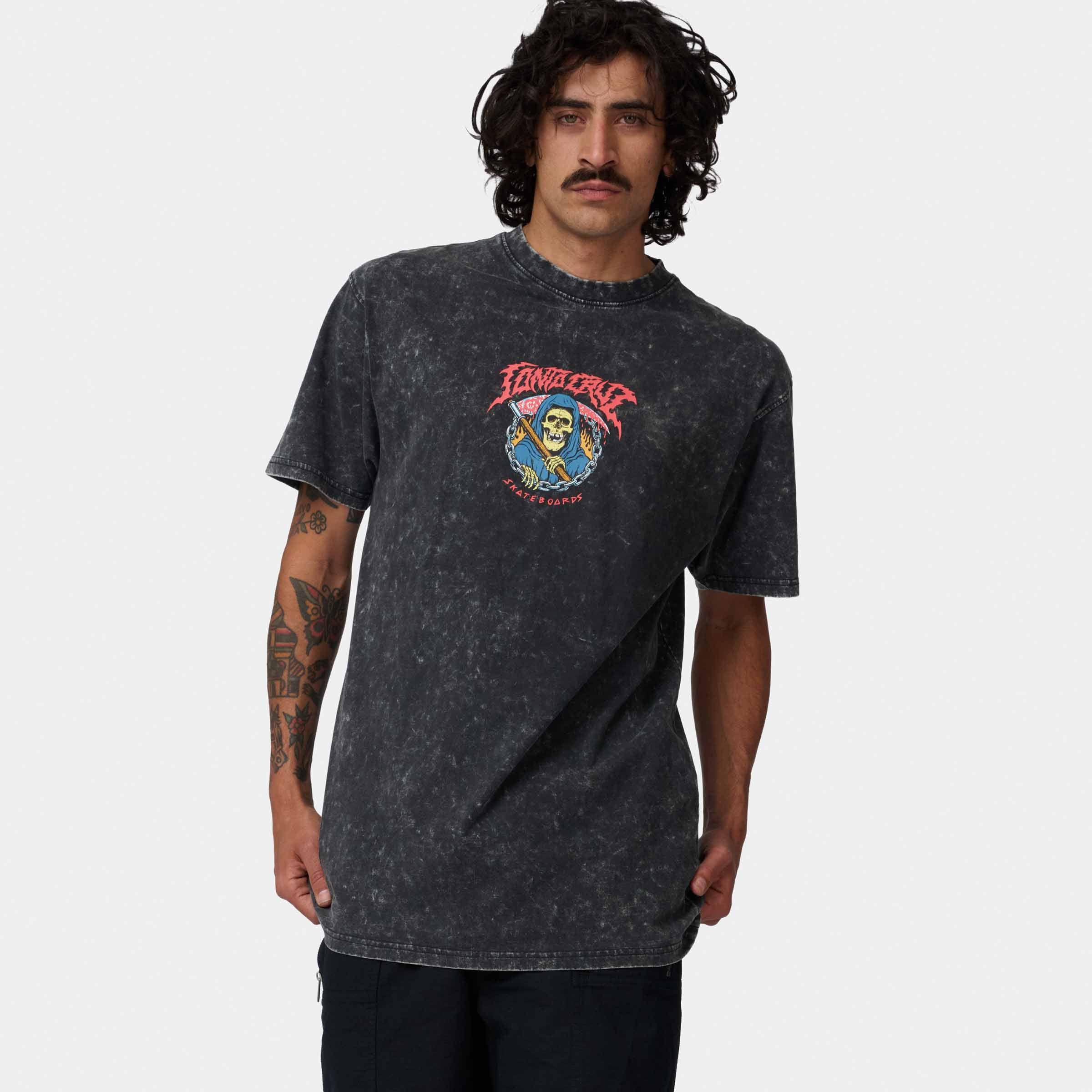 santa-cruz-skateboards-out-of-time-front-t-shirt-maglietta-grafica-frontale image 2