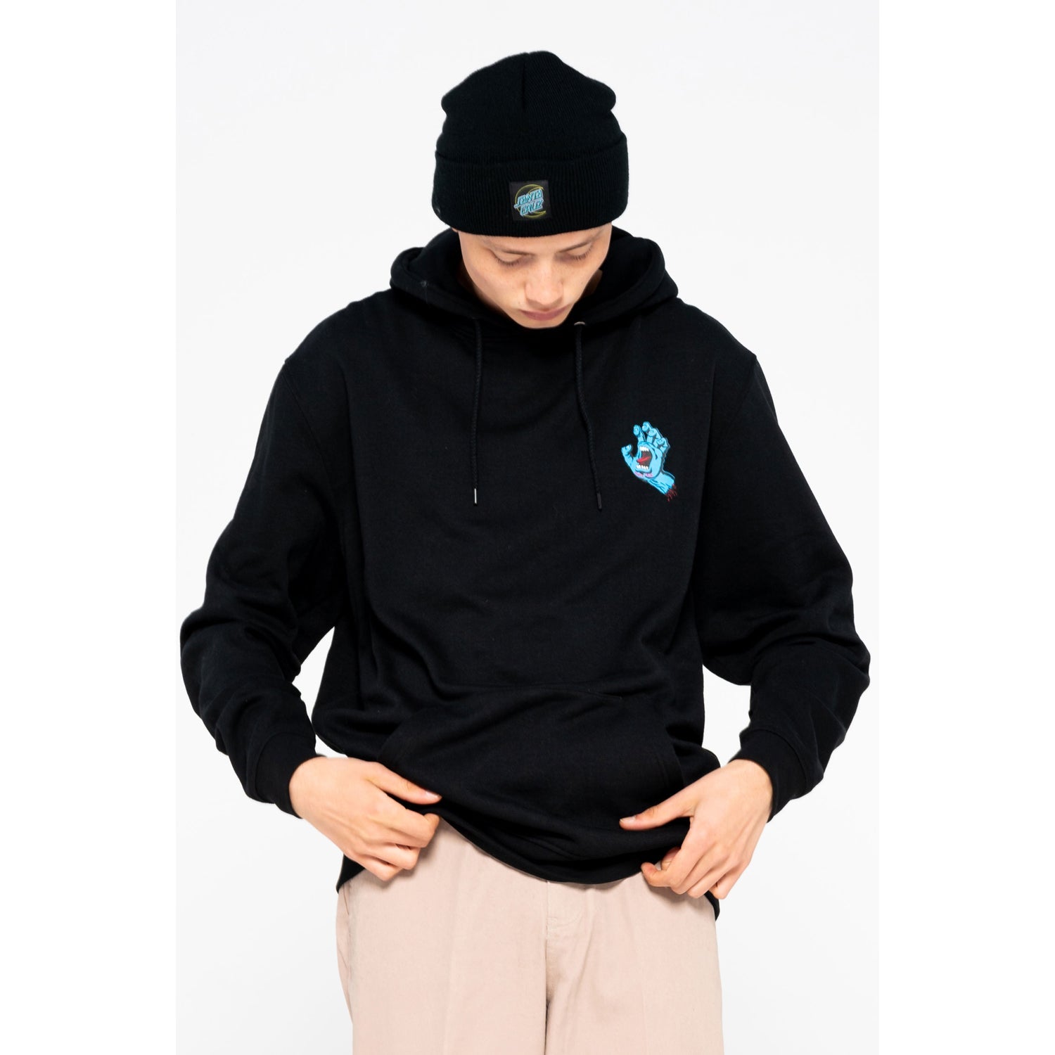 santa-cruz-skateboards-screaming-hand-hoodie-felpa-con-cappuccio image 3